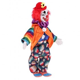 Perfeclan Jouet de Clown en Porcelaine pour Enfants, Décoration dhalloween - 25cm.23cm