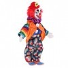 Perfeclan Jouet de Clown en Porcelaine pour Enfants, Décoration dhalloween - 25cm.23cm