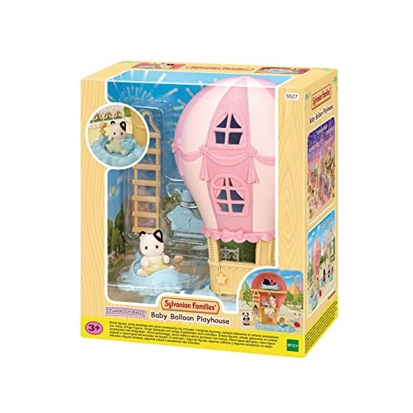 Sylvanian Families - La Fête Foraine -La montgolfière des bébés - 5527 - Figurines Prêt à Jouer - Mini Poupées