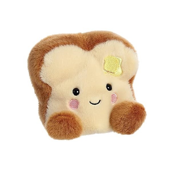 Aurora World- Aurora, 33574, Palm Pals Buttery Toast,13cm,Peluche éco-Responsable,Marron, Brown