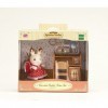 Sylvanian Family - 2204 - Poupes Et Accessoires - Fillette Lapin - Chocolat / Bureau