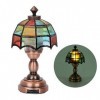 Atyhao Lampe LED de Maison de poupée, Abat-Jour en Forme de Parapluie Accessoires de Maison de poupée coloré Mini Lampe LED S