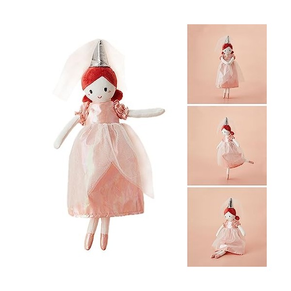 Apooke Poupée princesse de style nordique pour enfants, jouet en peluche pour fille, cheminée, vitrine, décoration de table