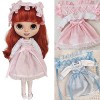 XiDonDon Poupée Vêtements Robe Costume pour Blyth, Ob24, Licca, Azone BJD Poupée Vêtements Jouets Accessoires Cadeaux Set1 