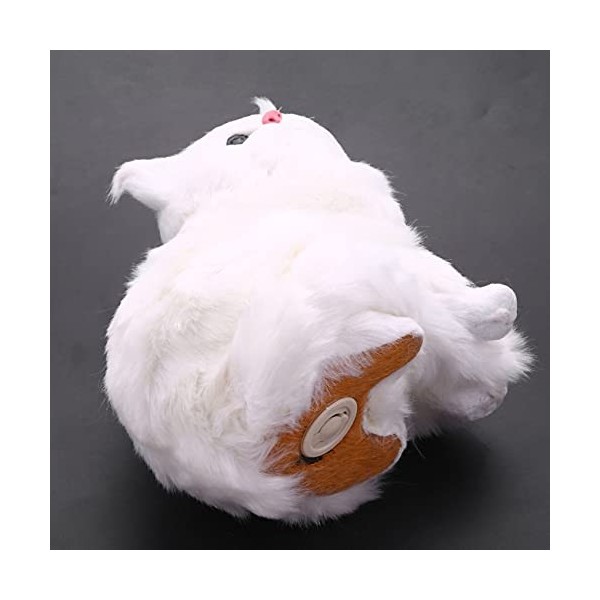 Shuimitao Peluche réaliste douce en peluche blanche chat persan jouet chat poupée décoration de table enfants filles