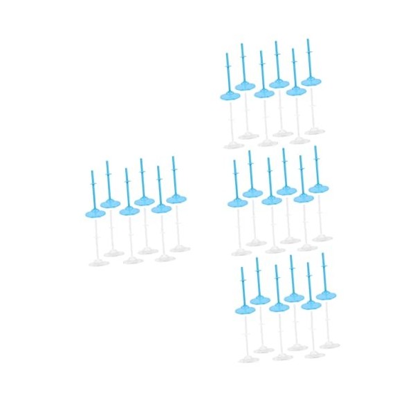 ibasenice 24 Pièces Support De Poupée Présentoir De Table Poupées pour Filles Présentoir De Bureau Support De Modèle De Poupé