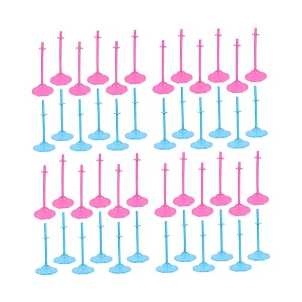ibasenice 24 Pièces Support De Poupée Présentoir De Table Poupées pour Filles Présentoir De Bureau Support De Modèle De Poupé