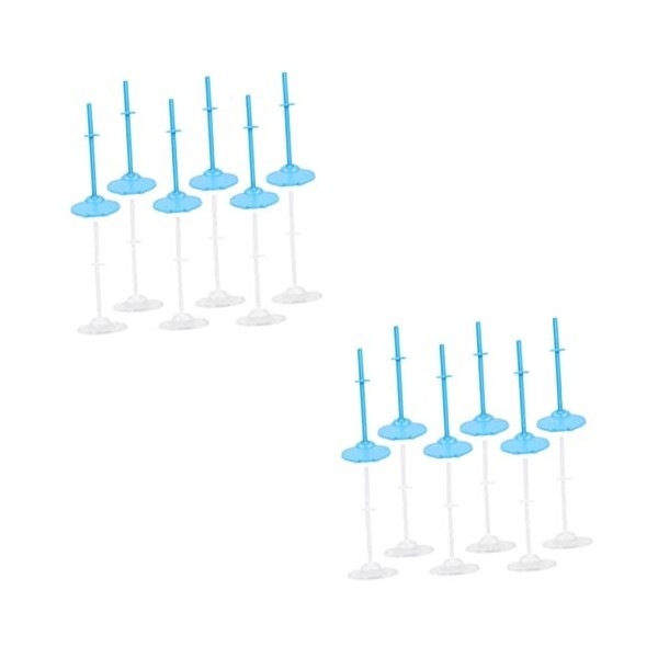 ibasenice 24 Pièces Support De Poupée Présentoir De Table Poupées pour Filles Présentoir De Bureau Support De Modèle De Poupé