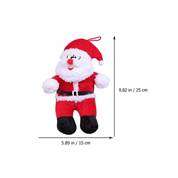 Toddmomy Peluche Santa Christmas Noël Poupée Poupée Poupée De Noël Poubelle Débutant Pending Décor Noël de Noël Stuffers Remp