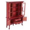 VGEBY Armoire Miniature, Bibliothèque en Bois 1:12 pour Maison de Poupée avec Tiroir à Porte Ouvrable pour Chambre Couleur s