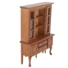 VGEBY Armoire Miniature, Bibliothèque en Bois 1:12 pour Maison de Poupée avec Tiroir à Porte Ouvrable pour Chambre Couleur s