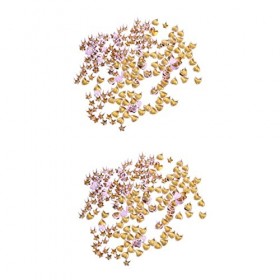 SEWACC 400 Pcs Boutons De Bricolage Vêtements Punk Poupées pour Maison De Poupée Poupées Miniatures Goujons en Forme DÉtoile