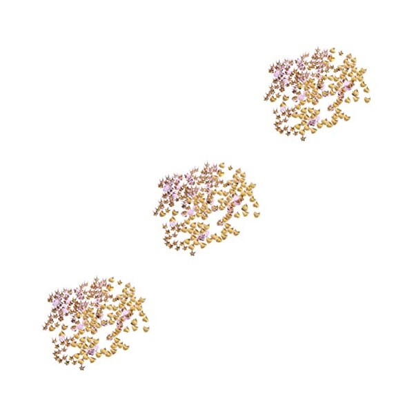 SEWACC 400 Pcs Boutons De Bricolage Vêtements Punk Poupées pour Maison De Poupée Poupées Miniatures Goujons en Forme DÉtoile