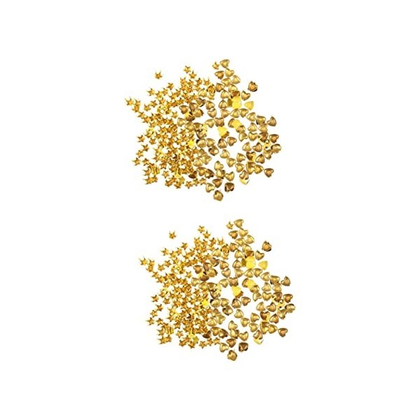 SEWACC 400 Pcs Boutons De Bricolage Vêtements Punk Poupées pour Maison De Poupée Poupées Miniatures Goujons en Forme DÉtoile