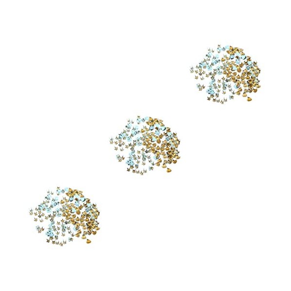 SEWACC 400 Pcs Boutons De Bricolage Vêtements Punk Poupées pour Maison De Poupée Poupées Miniatures Goujons en Forme DÉtoile