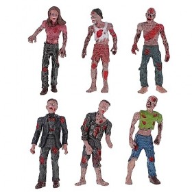 ibasenice 6 Pcs Enfants Mini Jouets Figurines pour Enfants Garçons Jouet Halloween Zombie Figures Poupées Zombie Figurines po