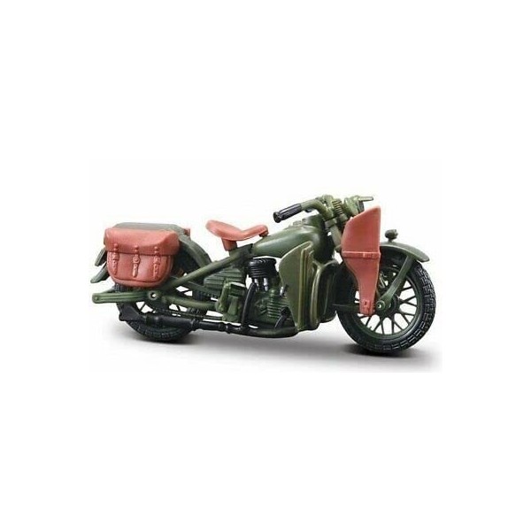 Maisto - 1/18 Moto Harley Davidson - 1942 WLA Flathead - Vert Militaire -