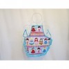 Tablier fille à froufrou en tissu poupée du monde 2-6/8 ans