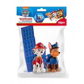 Dekora - Kit Patrouille Patrouille - Décoration de gâteau danniversaire pour enfants Paw Patrol - Topper pour gâteau 3 pièce