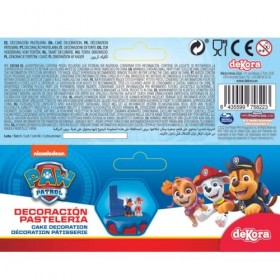 Dekora - Kit Patrouille Patrouille - Décoration de gâteau danniversaire pour enfants Paw Patrol - Topper pour gâteau 3 pièce