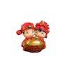 JIA JIA Chinois rétros Jeunes Décorations de Mariage Figurine marié Dollhouse Accessoires de Bricolage Mini Craft Cadeau Jard