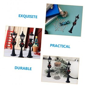 Totority 6 Pièces Mini Modèle De Réverbère Lumières Décoratives Extérieures Jeu De Sable Décorations Extérieures Ornements De