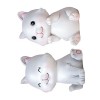 Toyvian 2 Pièces Décorations De Maison pour La Maison Figurines De Chat Minuscule Décor pour Enfants Figurines De Chat Ensemb