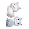 Toyvian 2 Pièces Décorations De Maison pour La Maison Figurines De Chat Minuscule Décor pour Enfants Figurines De Chat Ensemb