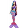 Barbie Poupée Royal Dreamtopia Avec Cheveux Bicolores Extra-Longs, Hauteur 29,2 Cm, Brosse, Accessoires Cheveuxs Et Coiffure 