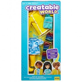 Creatable&nbsp;World Kit Tenue de pluie pour poupée personnalisable, vêtements et accessoires, jouet pour enfant à partir de 6 ans