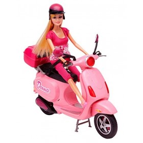 Globo Toys Globo - 37061 - Poupée Donna Fashion avec Trottinette