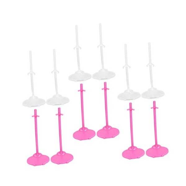 Toyvian 24 Pièces Poupée Debout Clip Action Figure Présentoir Figure Présentoir Figure Présentoirs Para Bane Action Figure Fe