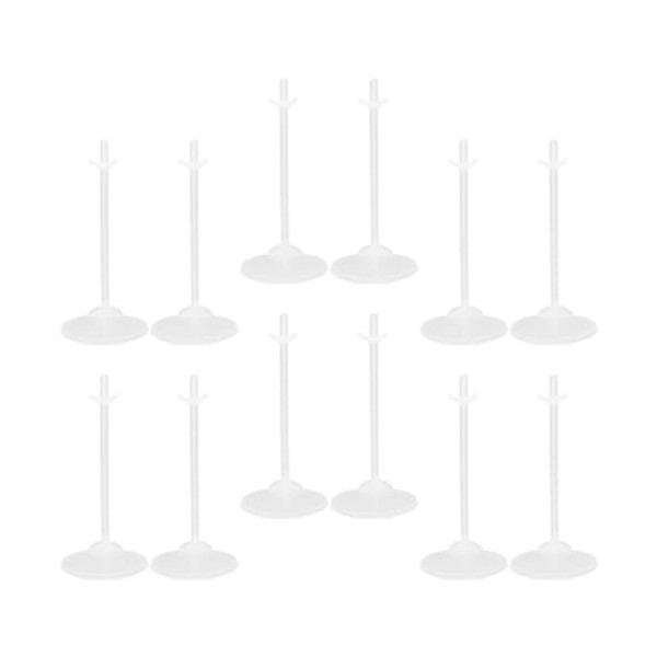 Toyvian 24 Pièces Poupée Debout Clip Action Figure Présentoir Figure Présentoir Figure Présentoirs Para Bane Action Figure Fe