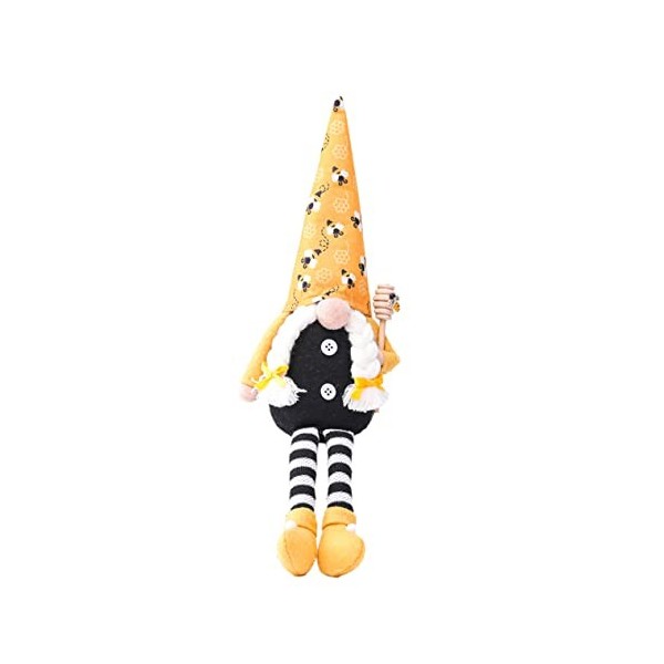 Toyvian 1Pc Abeille Poupée sans Visage Gnomes Suédois Peluche Abeille GNOME Miel Abeille Fournitures De Fête Décorations De B