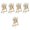 Toyvian 2 Pièces Modèle Vintage Roue Vintage Décor À La Maison Ornements Para Maison Trucs Paysage Décoration Mini Main Dévid