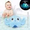 Jouet de Bain et Piscine pour bébé, Octopus Jouet de Bain, Jouet Bain Électrique Induction Arroseur Pulvérisateur deau Boule