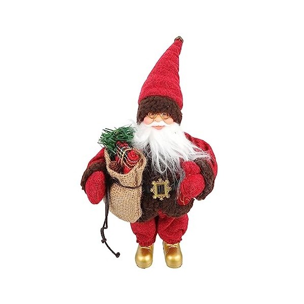 TOYANDONA Poubelle de Noël Peluche Santa Claus Poupée: Santa Claus Figurine Tabletop Decor Peluche Xmas Santa Figurine Orneme