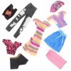 DRESSOOS 5 Ensembles Robes Décoration Vêtements Accessoires Costume De Poupée Réutilisable Décor De Robe Miniature Tenue De M