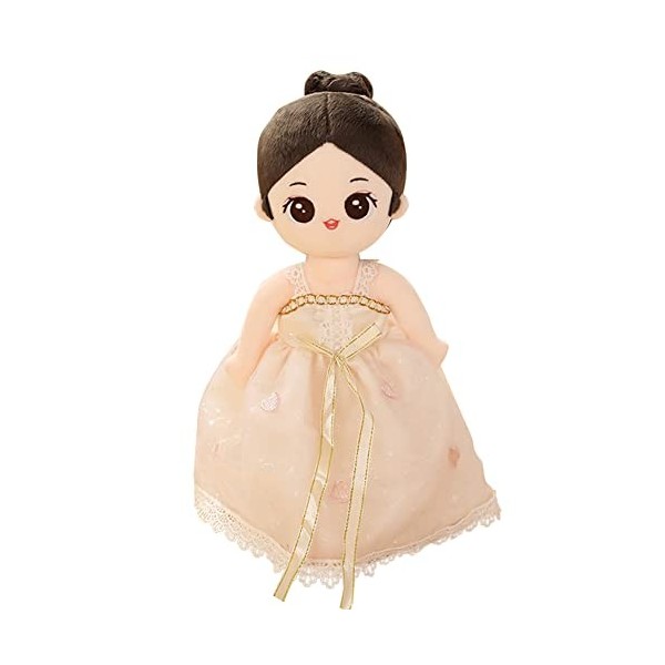 PoupéE De Chiffon Jouet, VêTements DéTachables Cadeau Fille Mignonne PoupéE De Chiffon Fille Enfant Interactif Mignonne Poupé