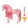 MGA Dream Ella Candy Licorne - CHERRY - Licorne scintillante rose avec 5 barrettes parfumées en forme de bonbons, 1 longue cr