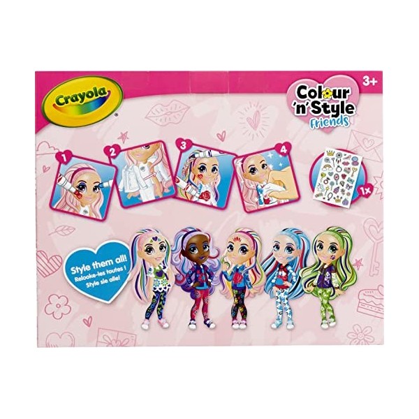 CRAYOLA Colour n Style Deluxe Doll Rose 918941.005