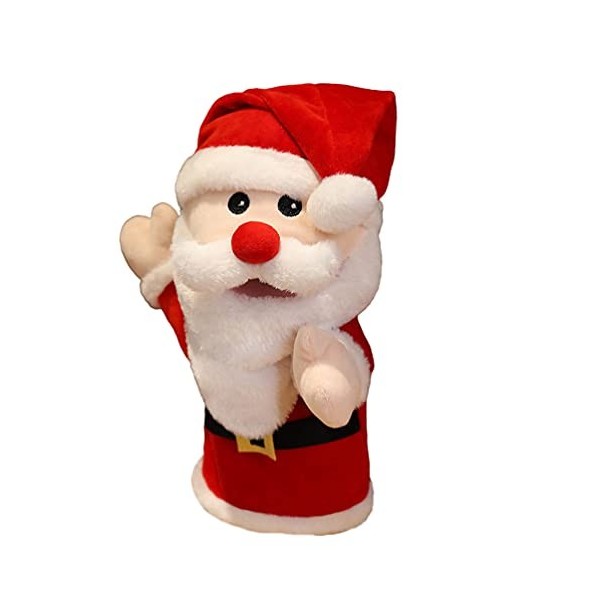 Jouet éducatif Santa Claus - Poupée en peluche - Jouet de Père Noël pour Talend Play Stocking Storytelling Noël Holiday Party