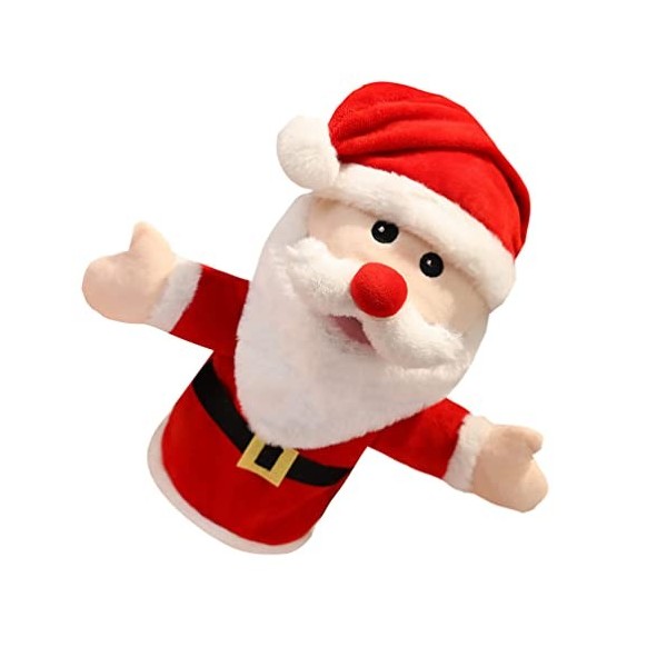 Jouet éducatif Santa Claus - Poupée en peluche - Jouet de Père Noël pour Talend Play Stocking Storytelling Noël Holiday Party