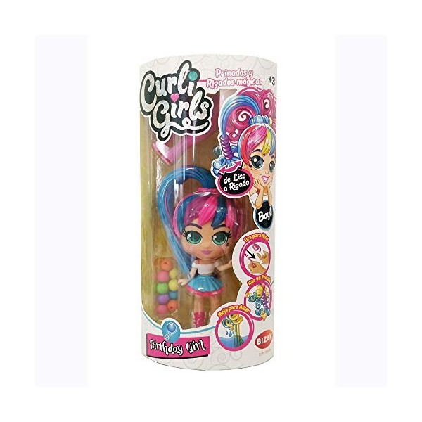 Bizak Curligirls Lot de 62002082 pour Fille danniversaire Bayli Multicolore