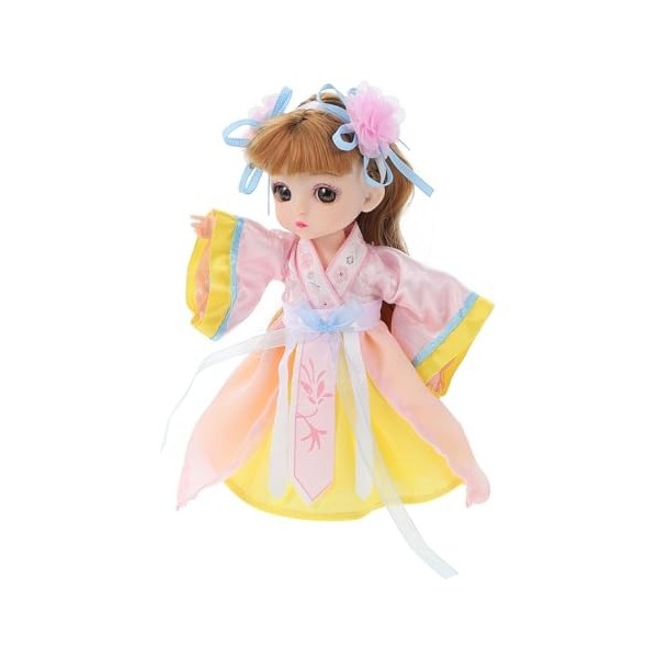 PRETYZOOM Fête du Printemps Poupée Simulation Poupée Modèle Bébé Jouet Simulation Poupée Jouet Bébé Vêtements Chinois Asiatiq