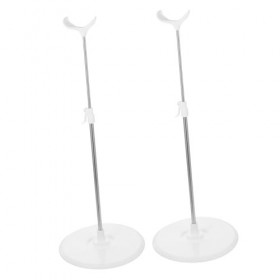 DIKACA 2 Pièces Support De Poupée Support De Poupée en Plastique Support De Figure De Poupée en Porcelaine Support DAffichag