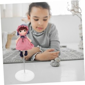 DIKACA 2 Pièces Support De Poupée Support De Poupée en Plastique Support De Figure De Poupée en Porcelaine Support DAffichag