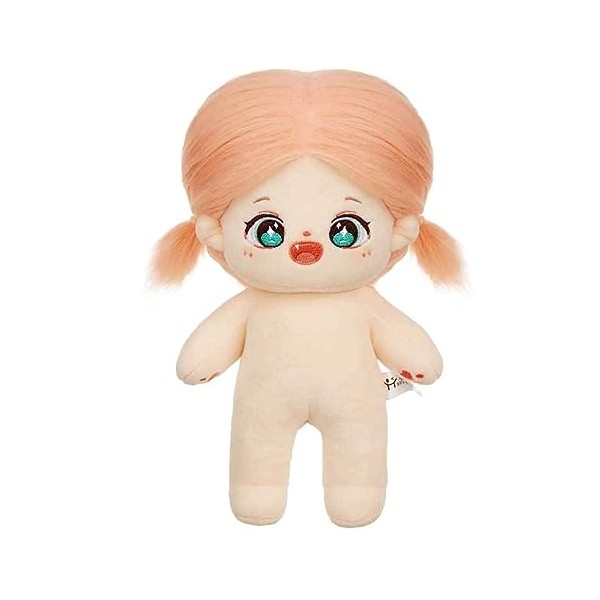 AOOOWER Poupée en Peluche Lifelike-Reborns pour Enfants Poupée Nue 8 Pouces avec Cheveux Poupée Douce en Peluche Décoration C