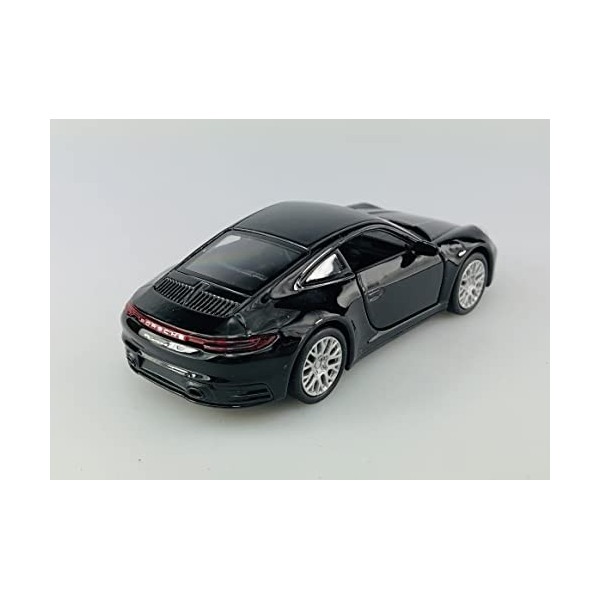 Welly Porsche 911 992 4S Coupe Noir Nouvelle génération À partir de 2019 ca 1/43 1/36-1/46 Modèle Voiture