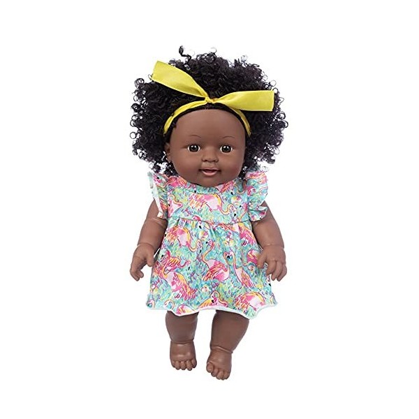 Uteruik Poupée noire de 30 cm avec jupe et jupe - Pour enfants - Ca Uteruik Poupée noire de 30 cm avec jupe et jupe - Pour enfants - Ca